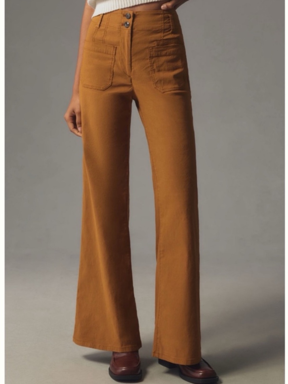 NWT Anthro The Junie High-Rise Flare Pants by Maeve: Magic Fabric Edition 32